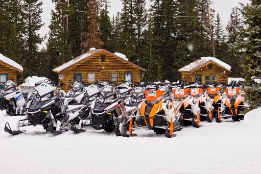 Snowmobiling at Togwotee