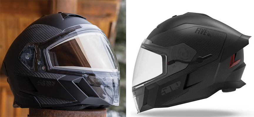 509 Delta V Ignite Helmet | Heated Carbon Snowmobile Helmet – Up