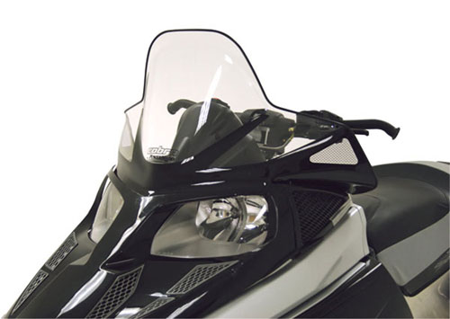 Powermadd Cobra Arctic Cat F-Series - Tall (16.75") Clear with Black Graphics - 12930
