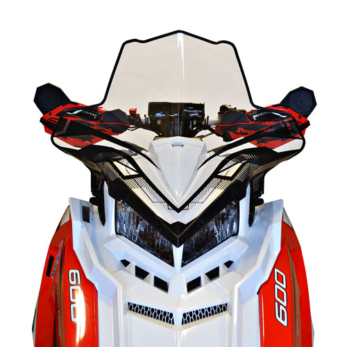 Powermadd Cobra Polaris Axys Chassis, Mid, (18.5") Clear w/black graphics - 11630