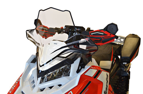 Powermadd Cobra Polaris Axys Chassis, Mid, (18.5") Clear w/black graphics - 11630