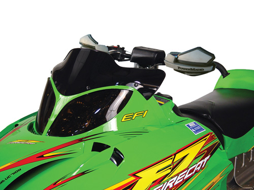 Powermadd Cobra Arctic Cat Firecat, Extreme Low (7"), Black - 12410