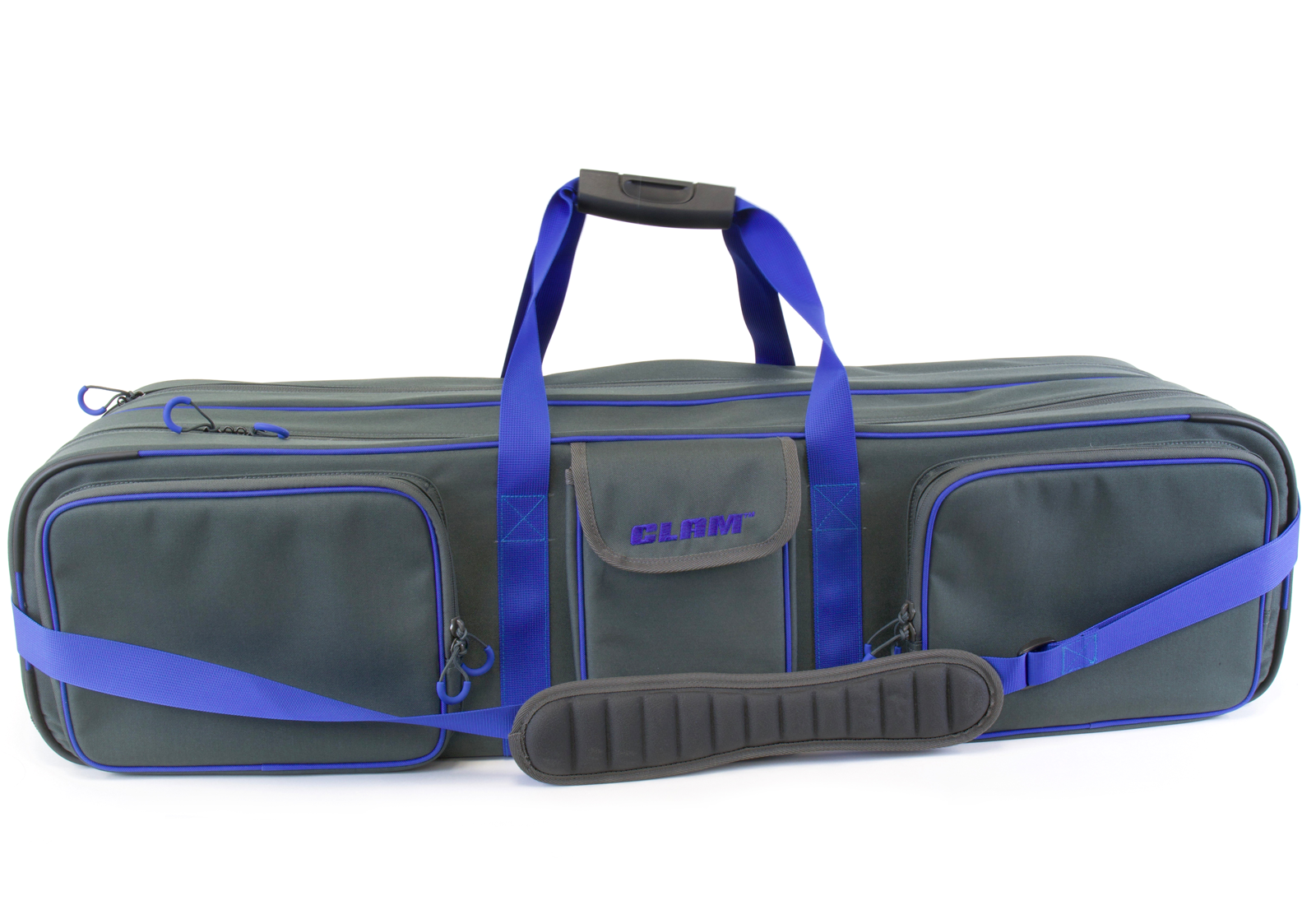 clam dual compartment soft sided tackle bag Clam Double Sided Rod Locker