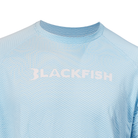 BlackFish CoolCharge UPF Angler Short Sleeve - Light Blue