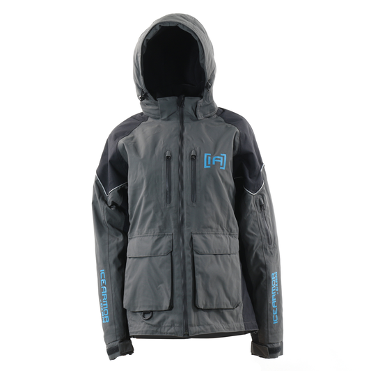 Ice Armor Women's Rise Float Parka - Black / Grey / Teal