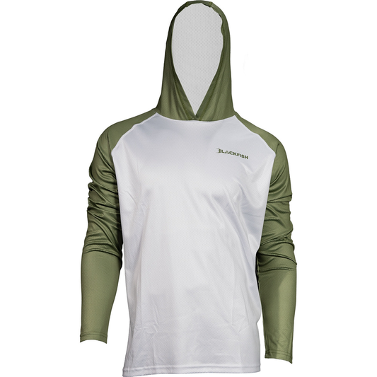 BlackFish Guide UPF Hoodie - Pennant Grasshopper