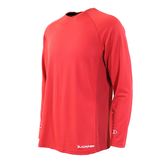 BlackFish CoolCharge UPF Angler Long Sleeve - Molten Red