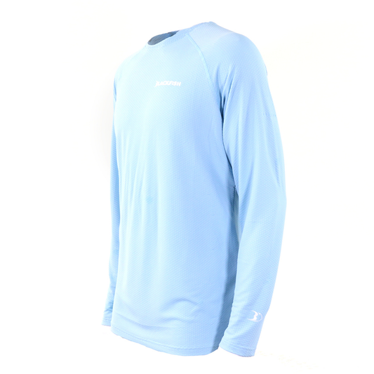 BlackFish CoolCharge UPF Angler Long Sleeve - Sky Blue