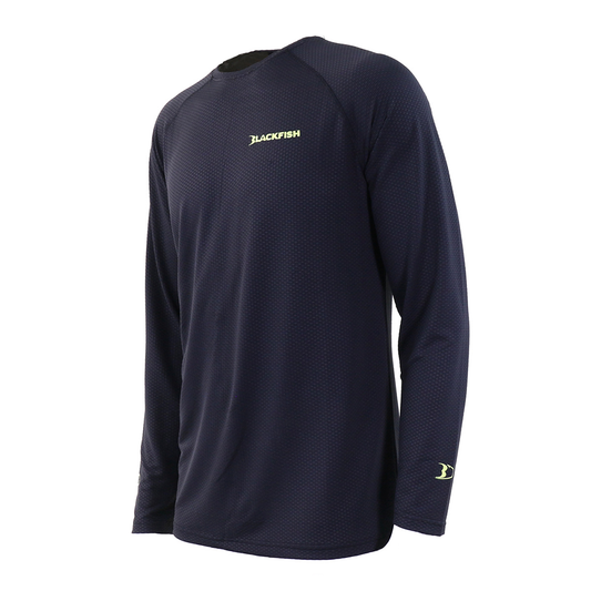 BlackFish CoolCharge UPF Angler Long Sleeve - Moonless Black