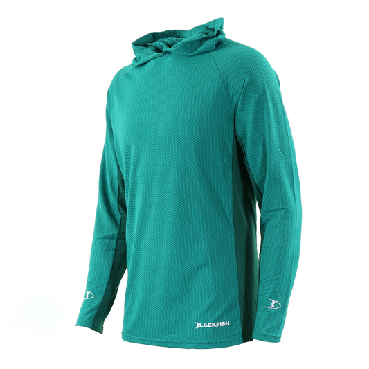 BlackFish CoolCharge UPF Angler Sun Hoodie - Teal