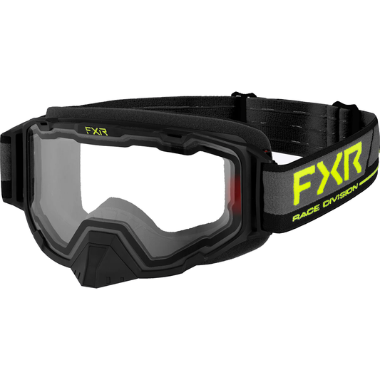 FXR Maverick Electric Goggle Hi Vis / Black
