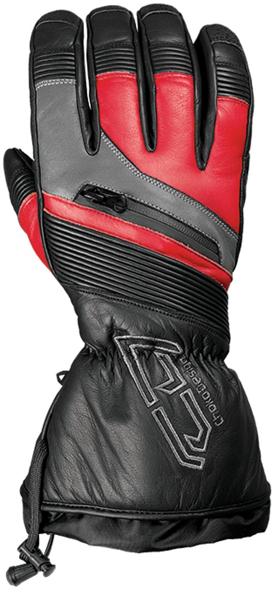 Choko Ultra Leather Snowmobile Gloves w/ Fixed Liners