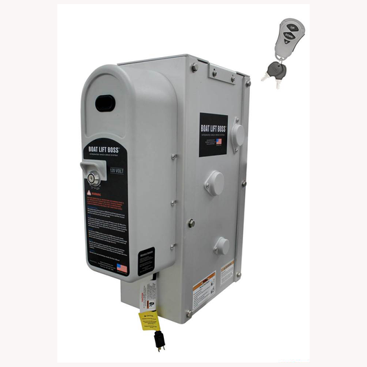 Extreme Max 3006.4653 Boat Lift Boss Integrated Winch with Remote Control Key Fob - 120V 7500 lbs
