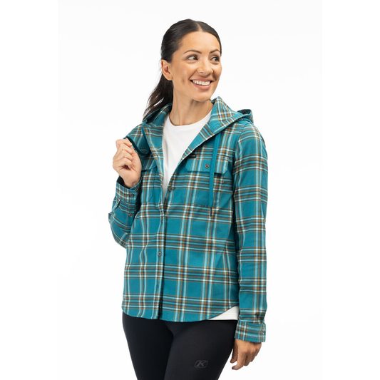 Klim Women's Ginny Mountain Midweight Stretch Flannel Hoodie