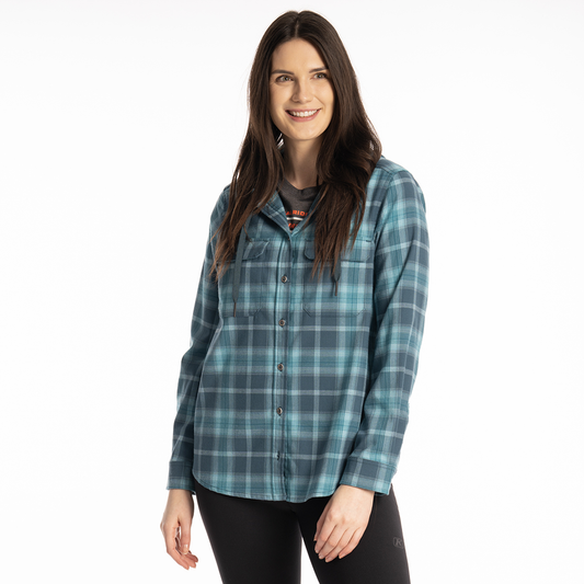 Klim Women's Ginny Mountain Midweight Stretch Flannel Hoodie