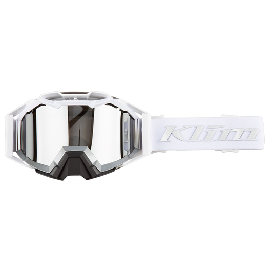 Klim Viper Pro Snow Goggle Vanish White With Clear Smoke Silver Mirror