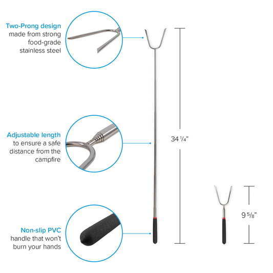Camco Telescoping Roasting Fork 4 Pack camco