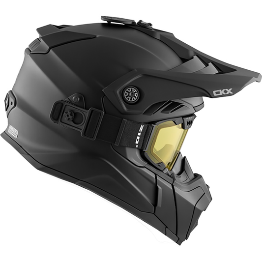 CKX Titan Air Flow Fiberglass Helmet - W/Dual Lens Goggles