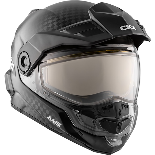 CKX Mission AMS Dual Sport Carbon Fiber Helmet w/ Electric Shield
