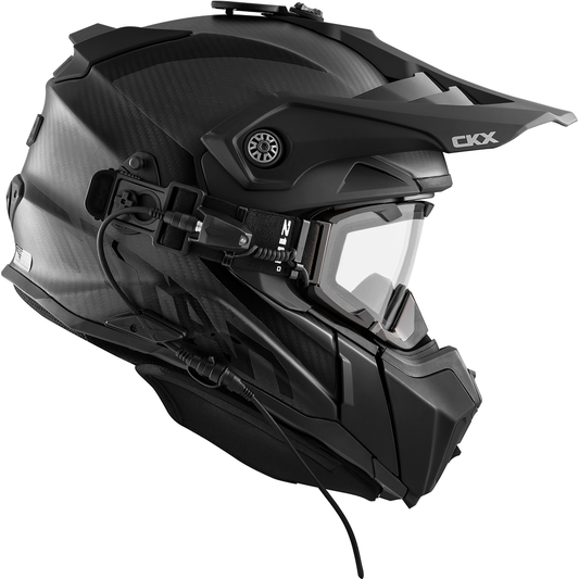 CKX Titan Carbon Helmet - W/Electric Lens Goggles
