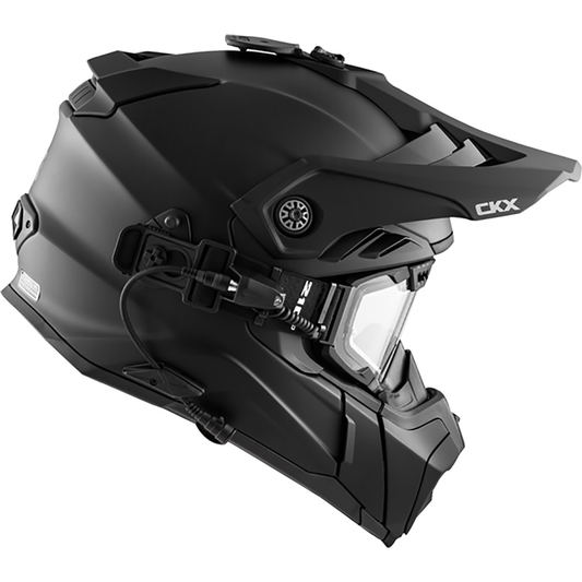 CKX Titan Air Flow Fiberglass Helmet - W/Electric Lens Goggles