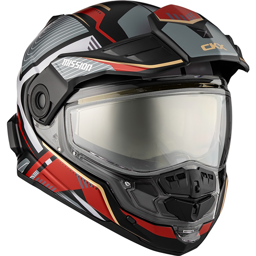CKX Mission AMS Fiberglass Dual Sport Verve Helmet w/ Double CKX Mission AMS Fiberglass Dual Sport Verve Helmet w/ Double