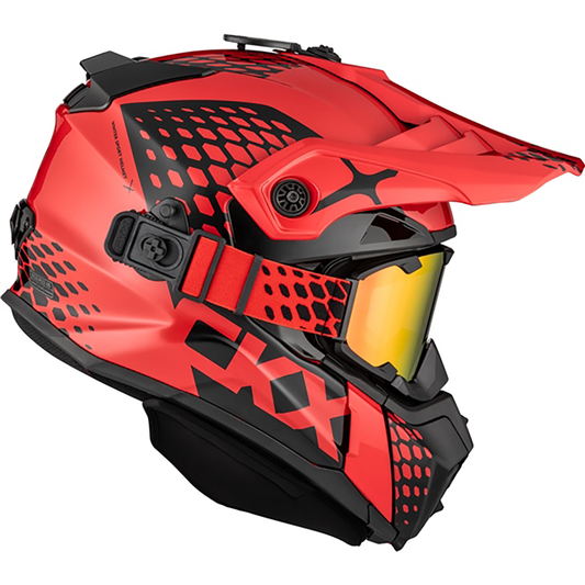 CKX Titan Viper Fiberglass Helmet - W/Dual Lens Goggles