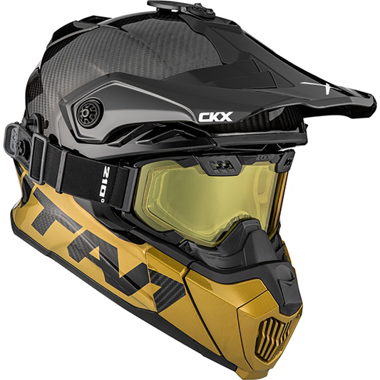 CKX Titan Air Flow Carbon Stalwart Helmet - W/Dual Lens Goggles