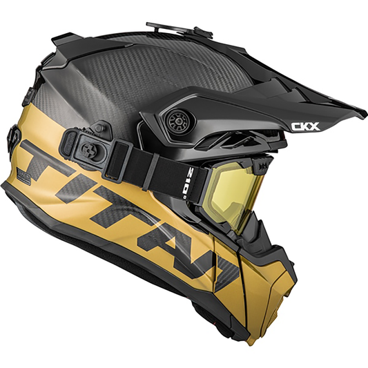 CKX Titan Air Flow Carbon Stalwart Helmet - W/Dual Lens Goggles
