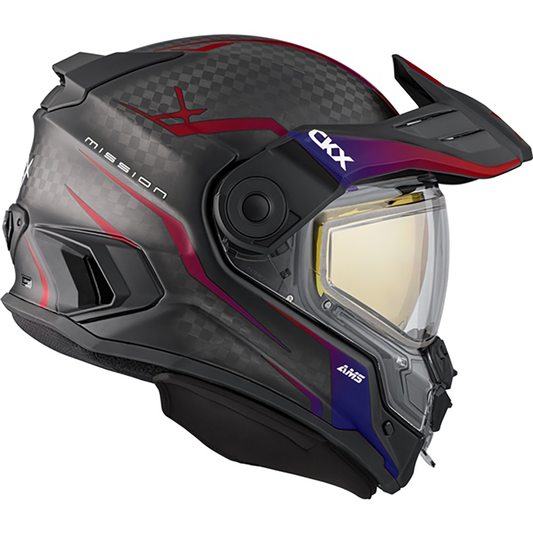 CKX Mission AMS Carbon Fury Helmet with Electric Shield