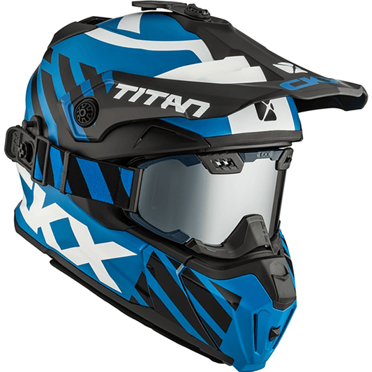 CKX Titan Fiberglass Marks Helmet With Dual Lens Goggles