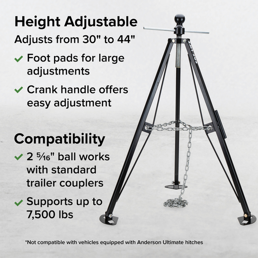 Eaz-Lift Gooseneck Trailer Stabilizer 7500 lb Capacity 5jack4