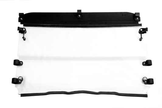Seizmik Windshield Versa-Fold (UV Resistant Poly) - Polaris Mid-Size Round Tube Ranger - 23079