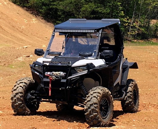 Seizmik Windshield Versa-Vent (Scratch Resistant Poly) - Polaris RZR 900S/1000S/1000XP/Turbo - 25035