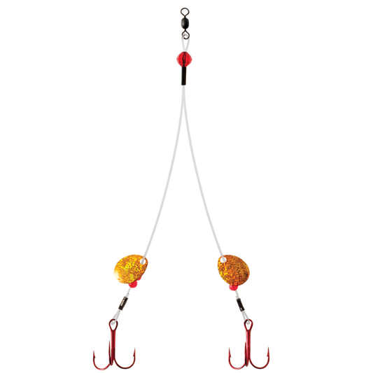 CLAM BIG TOOTH FLUOROCARBON RIG Gold Holo