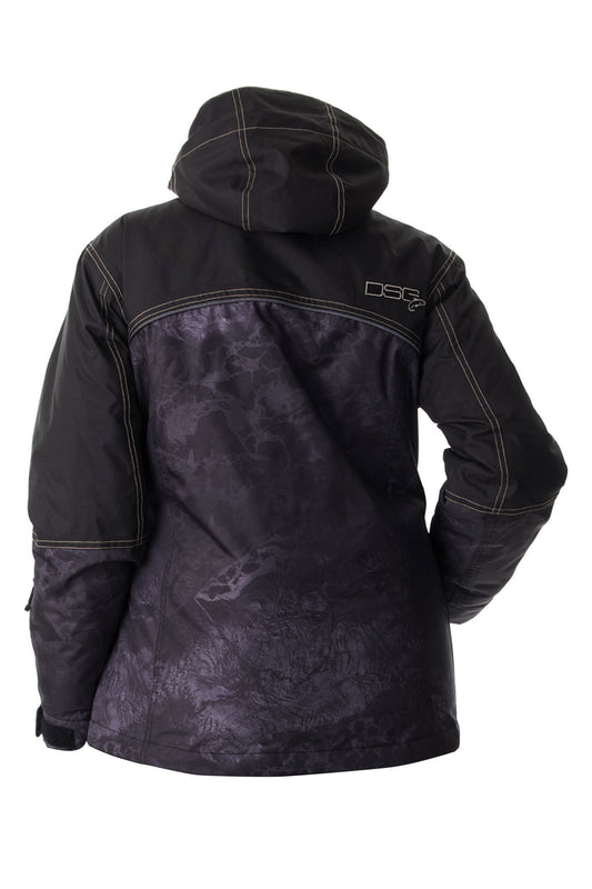 DSG Women's Arctic Appeal 2.0 Ice Jacket -Black Realtree Wave Back