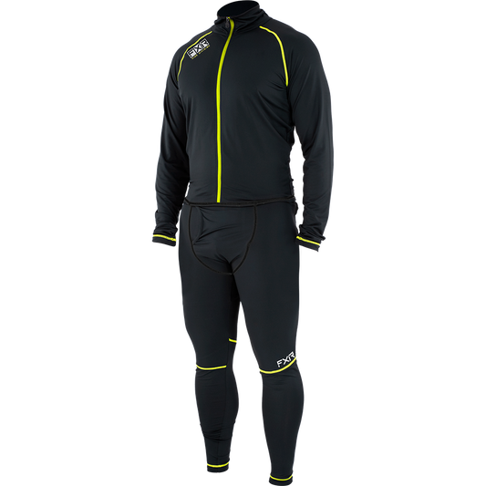 FXR Atmosphere Monosuit Base-Layer Black / HiVis