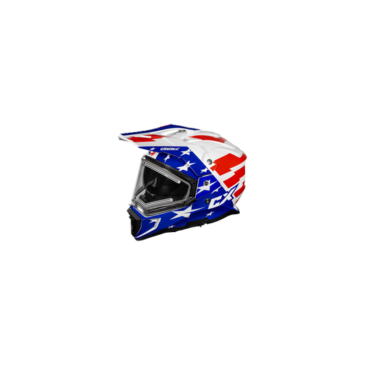 Castle X CX200 Dual Sport Liberty Helmet w/Electric Lens Shield