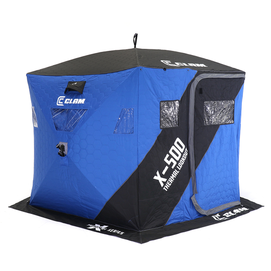 Clam X-500 Lookout Thermal - 5 Side Hub Shelter Front 2