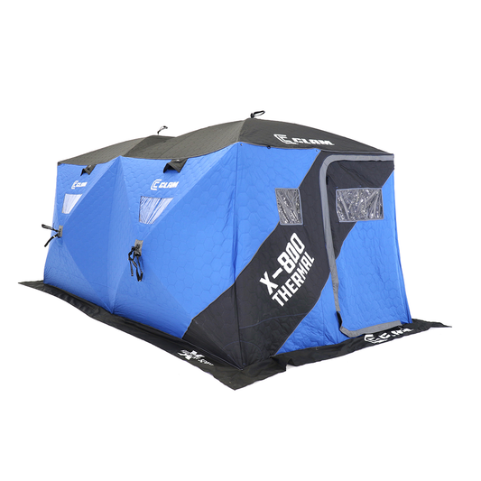 Clam X-800 Thermal - 6 Sided Double Hub Shelter Front