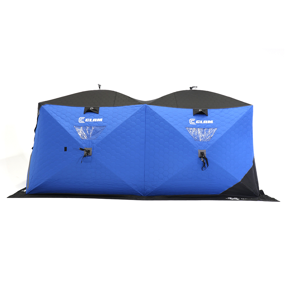 Clam X-800 Thermal - 6 Sided Double Hub Shelter – Up North Sports Clam X-800 Thermal - 6 Sided Double Hub Shelter – Up North Sports