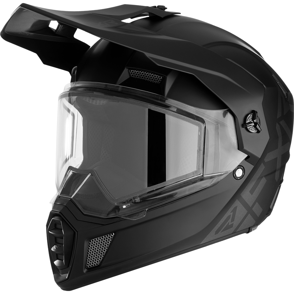 dual shield motorcycle helmet FXR Clutch X Prime Helmet w/ Dual Shield, Black / SM