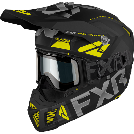 FXR Clutch Cold Stop QRS Helmet w/ Maverick Goggle