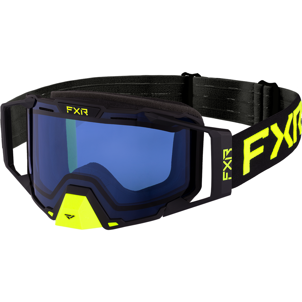 black combat goggles FXR Combat Goggle, Hi Vis/Black