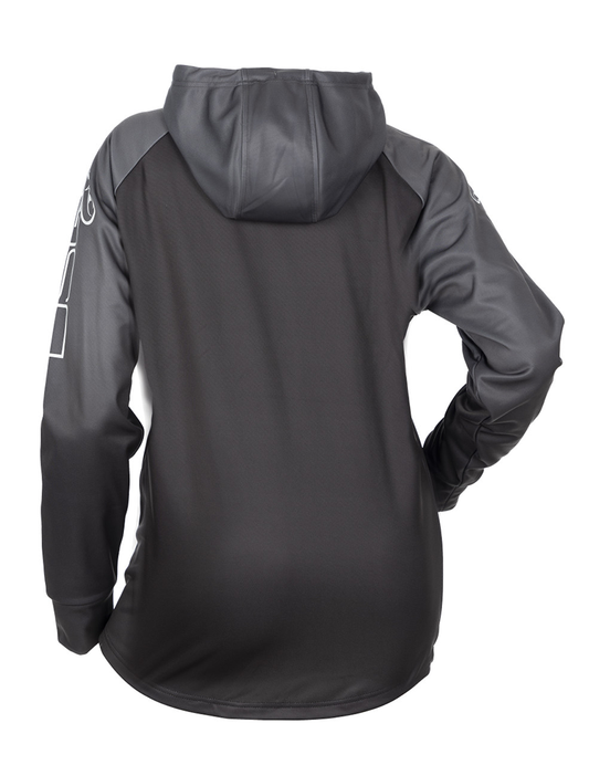 DSG Women's Starr Technical UPF Hoodie - Dark Charcoal/Slate
