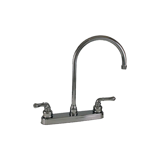 Empire Brass Company 8" Gooseneck 2-Handle Deck Faucet - Chrome -U-YCH800GS