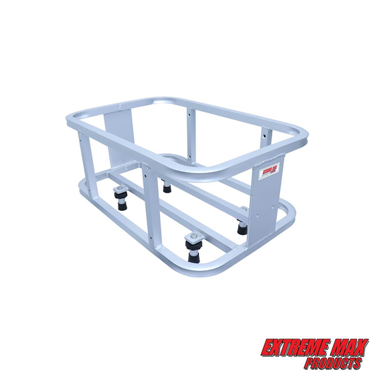 Extreme Max BoatTector Aluminum PWC Cargo Rack/Cooler Holder (Welded) - Compatible with RotoPax Fuel Can Mounts - 3005.4309 PWCCargoRackCooler1