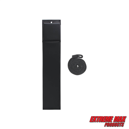 Extreme Max BoatTector Contour Fender and Fender Line - 30", Black - 3006.7219