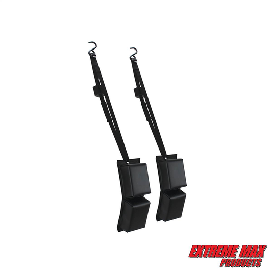 Extreme Max BoatTector PWC Contour Fender with Hook & Strap Set with Adjustable Straps for Easy Secure Installation - 2-Pack