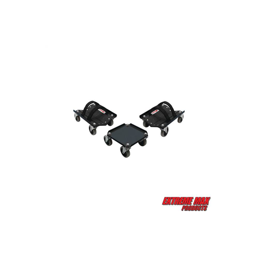 Extreme Max V-Slides Snowmobile Dolly System ExtremeV-SlidesDollySystemBlack-1